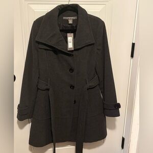 Kenneth Cole Dark Gray Trench Coat